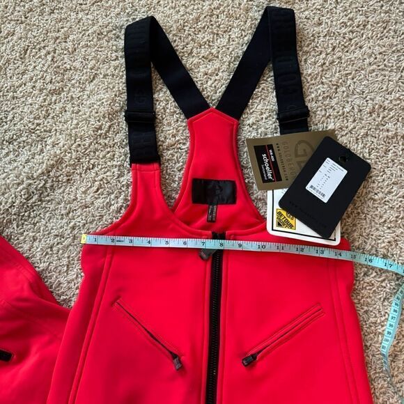 Goldbergh Phoebe Ski Pants Salopettes Bibs NWT Flame Red US 10 - Picture 4 of 6